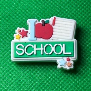 🌼 (5/$10 or 10/$15) NEW “I LOVE School” Croc Charm Collection Teacher Crayons